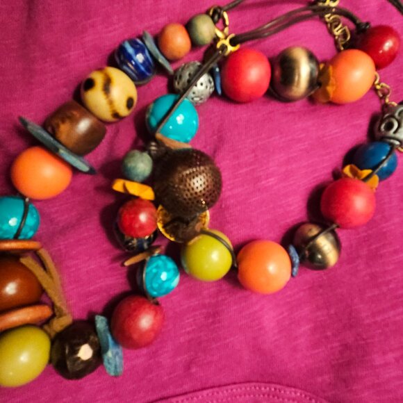 NECKLACE BY CHICO'S, CHUNKY BOHO - Picture 7 of 12